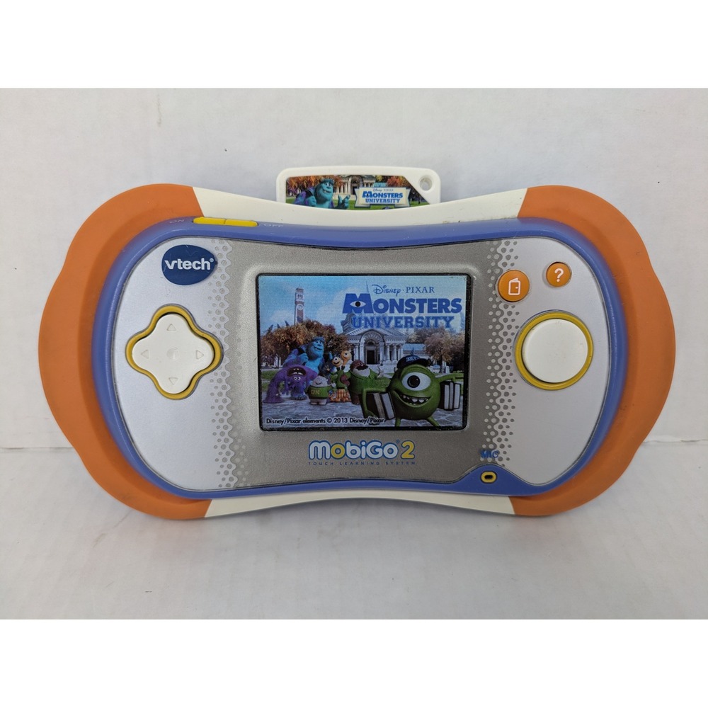 VTech MobiGo 2 Touch Learning System Handheld & Monsters University Game TESTED